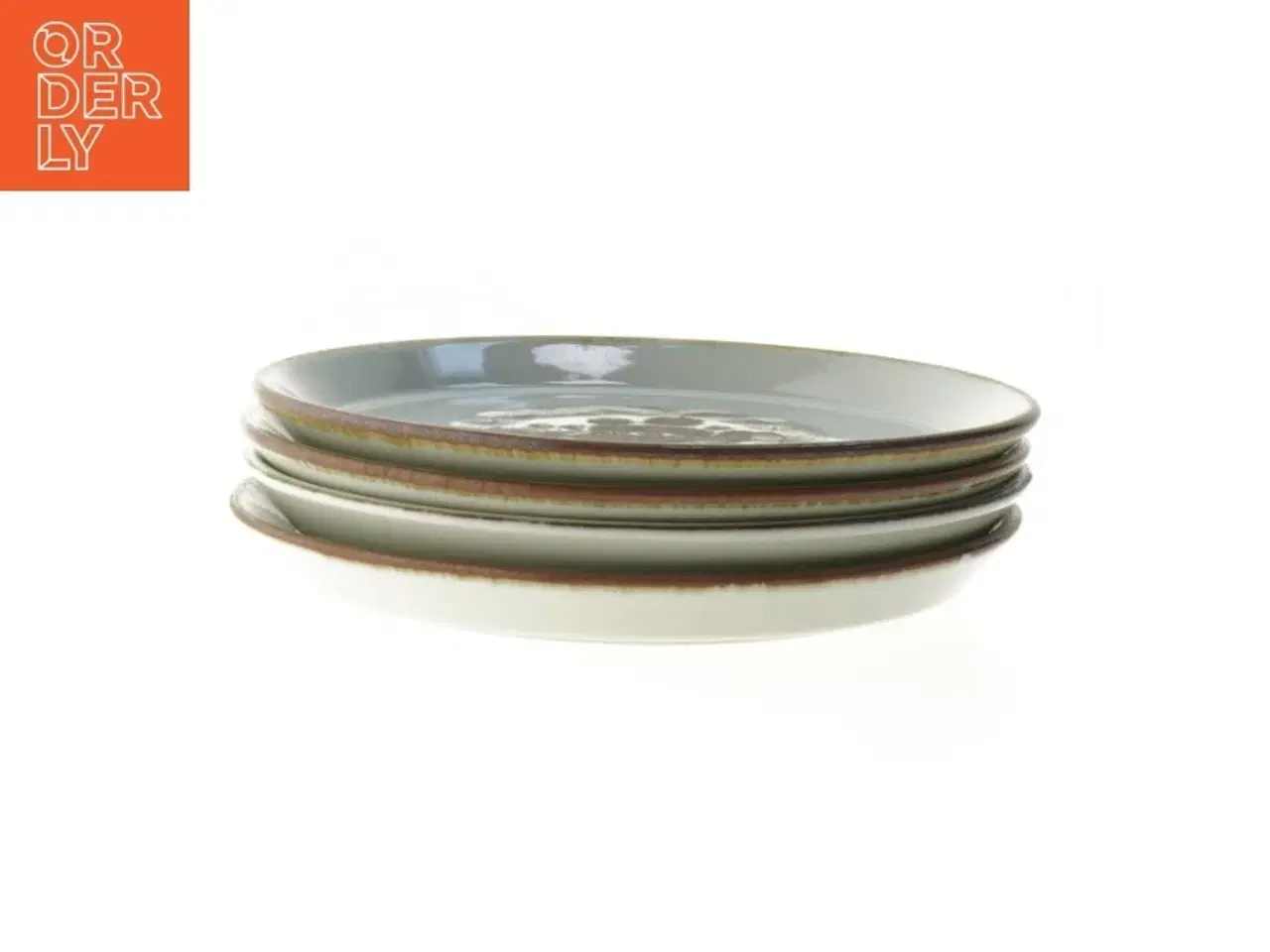 Billede 1 - Thule Keramiske dessert tallerkener,  (str. 4 styk Ø 18 cm)