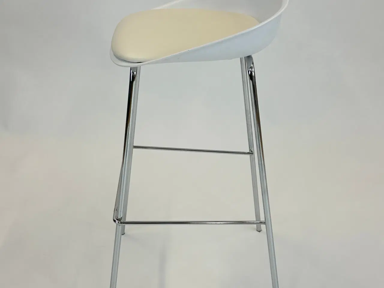 Billede 8 - Sæt af 2 Moderne Barstole (Hvid)