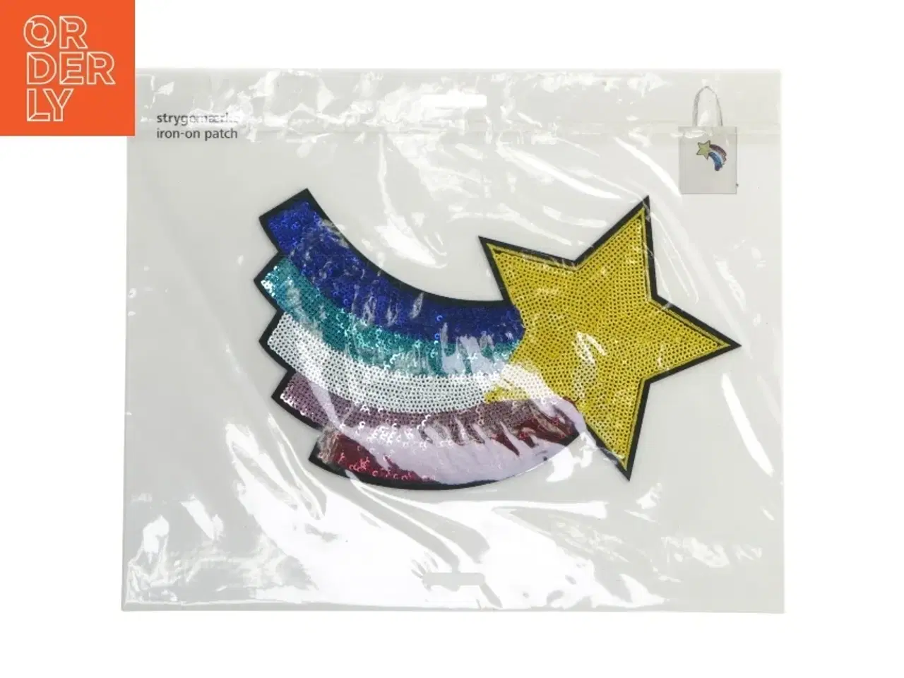 Billede 1 - Stjerneskud strygemærke med pailletter fra Flying Tiger
