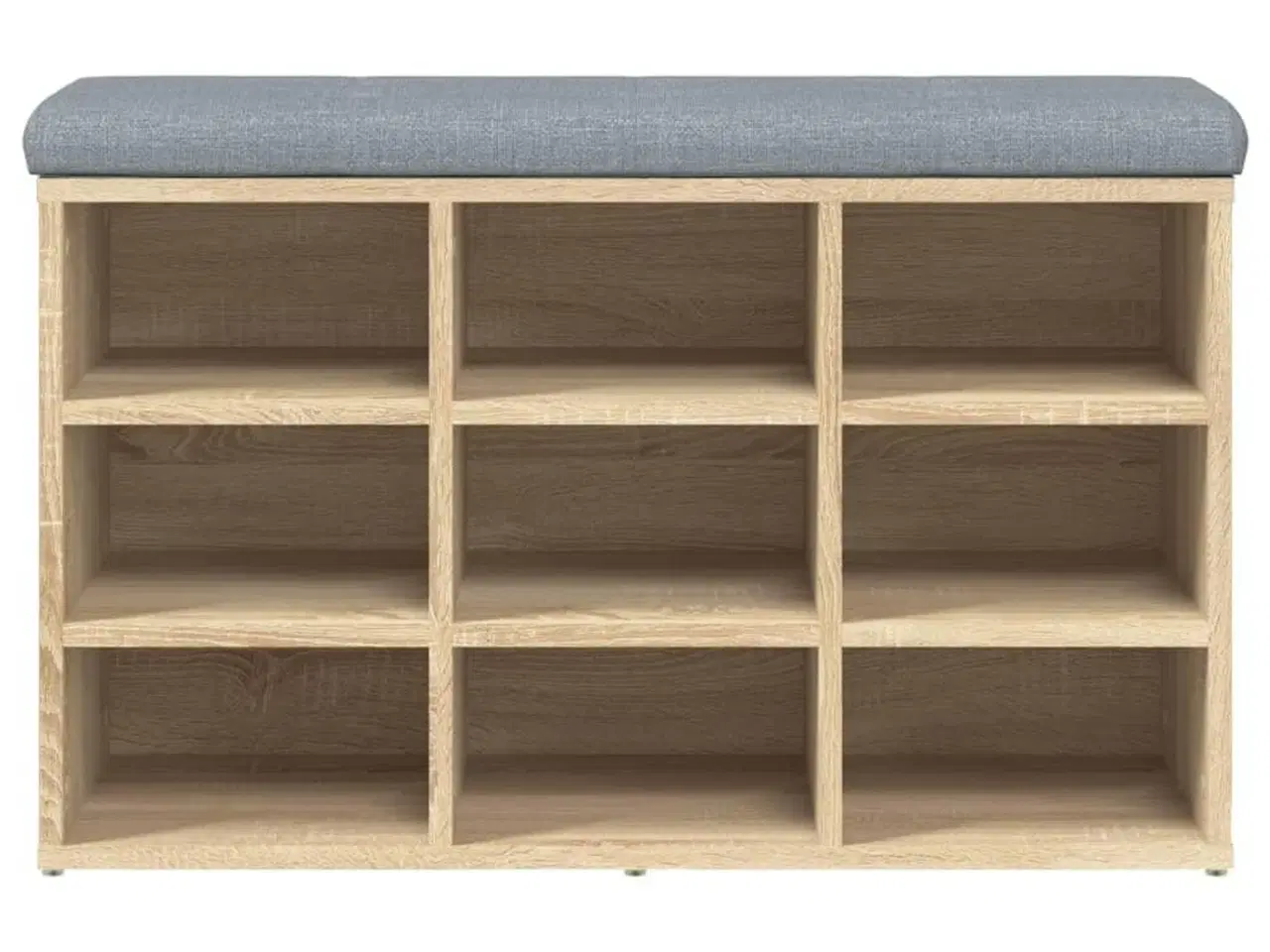 Billede 5 - Skobænk Sonoma eg 82x32x50 cm konstrueret træ