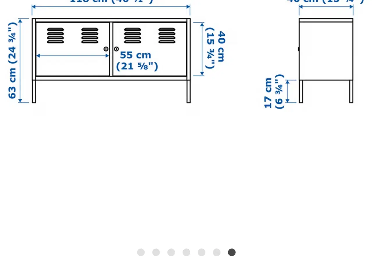 Billede 3 - Ikea metalskab