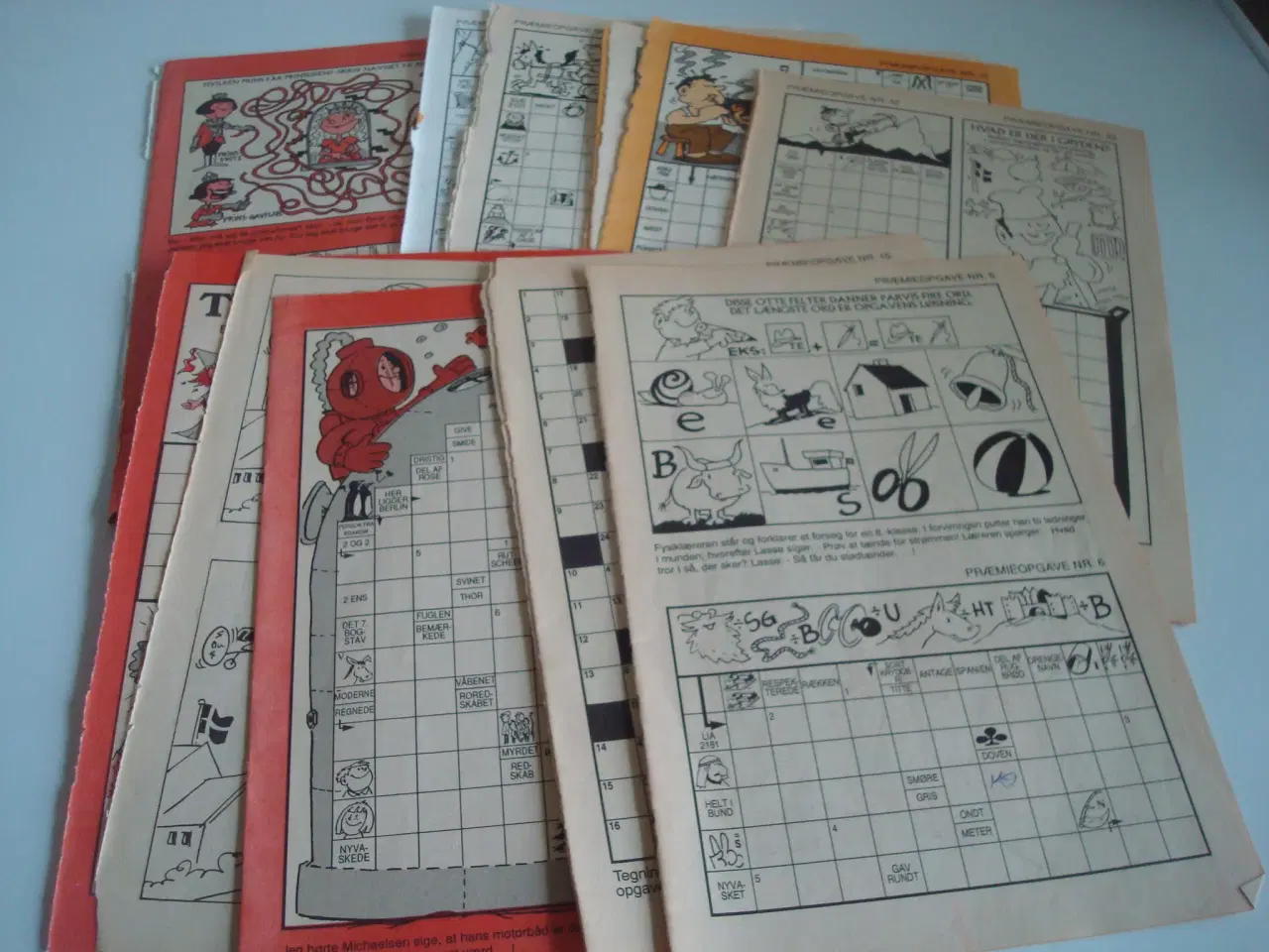 Billede 1 - Krydsord/ kryds og tværs fra børnekryds opgaver