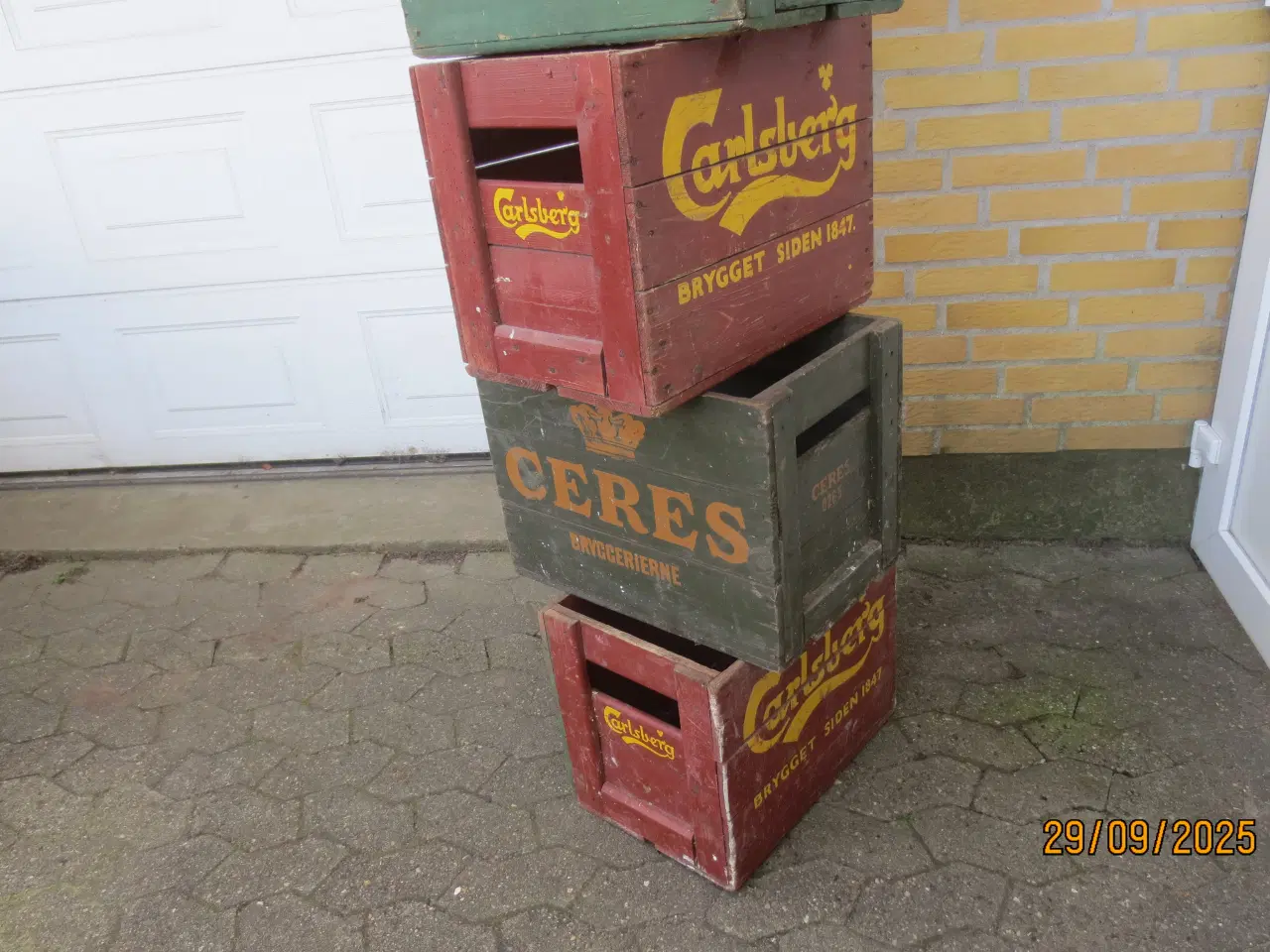 Billede 2 - 4 stk Retro Ølkasser Tuborg Ceres Carlsberg 