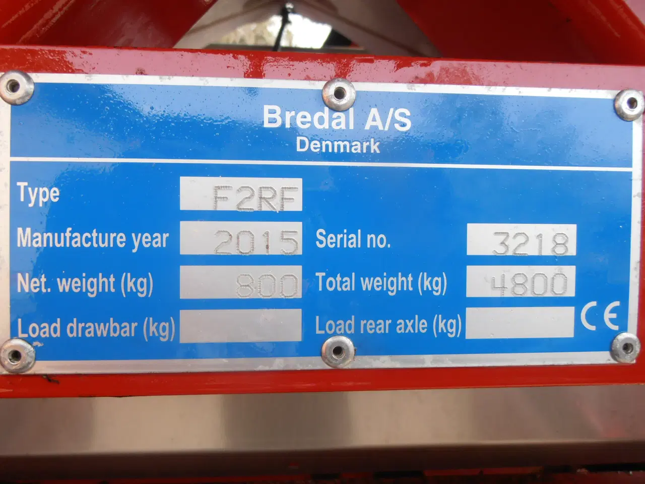 Billede 12 - Bredal F2 Gødningsspreder rustfri . 