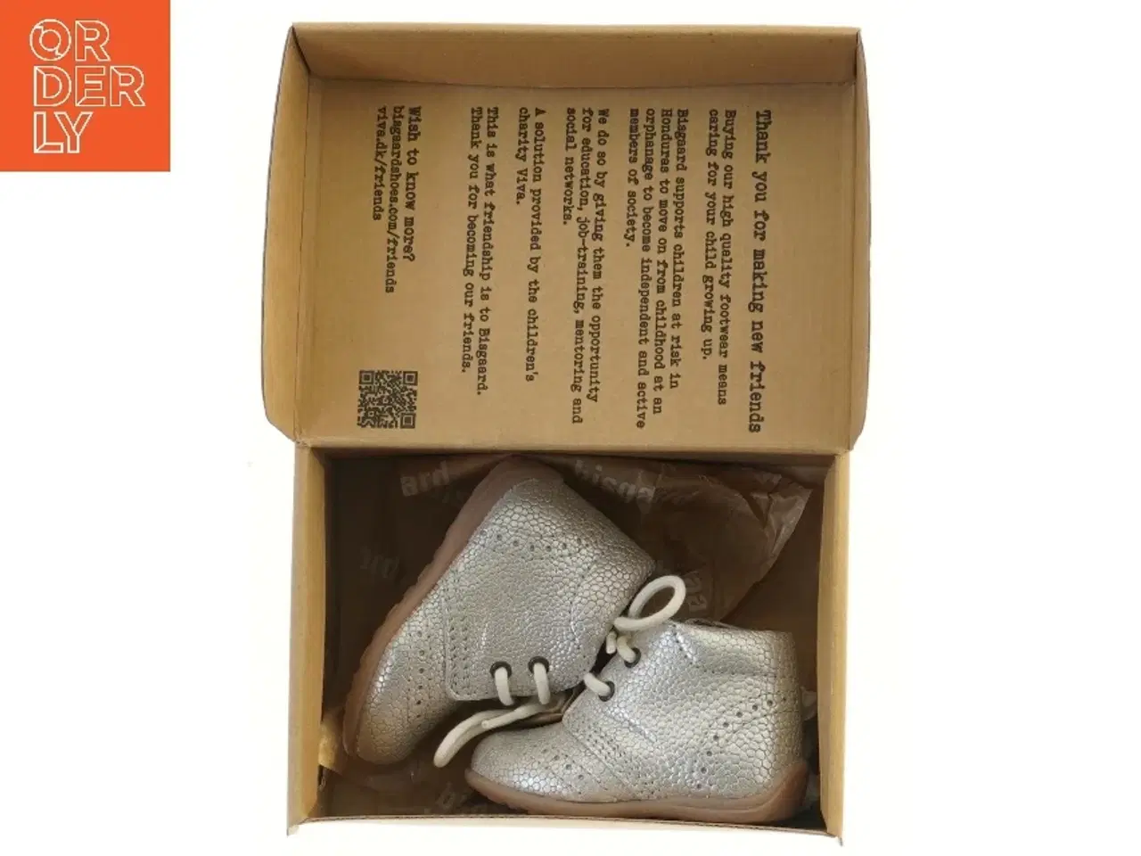 Billede 3 - Nye Sølv børnesko fra Bisgaard (str. 18 )