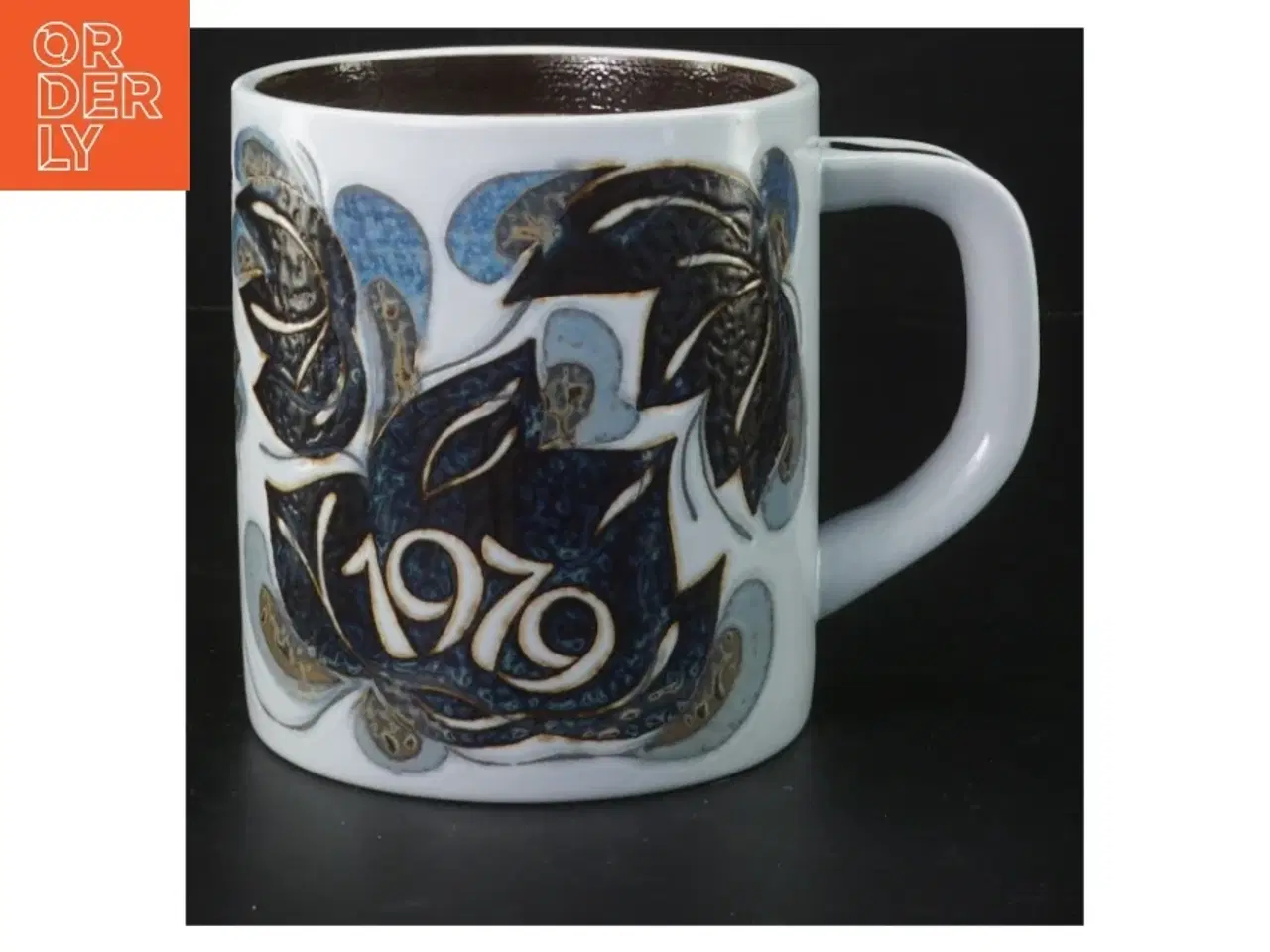 Billede 1 - Keramikkrus med årstal fra Royal Copenhagen, 1976 (str. 11,5 cm)