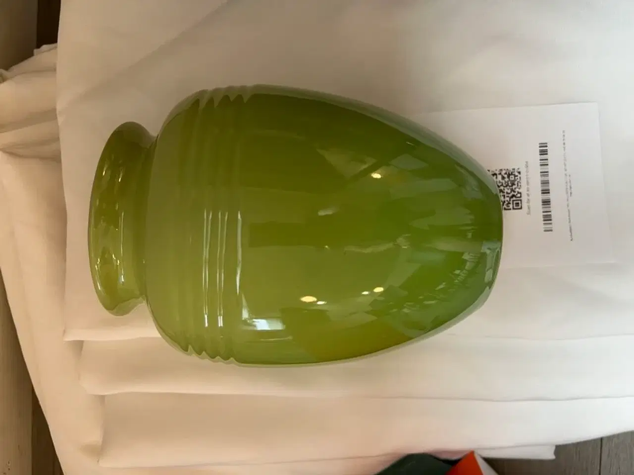 Billede 4 - Duge samt LE CREUSET vase i grøn