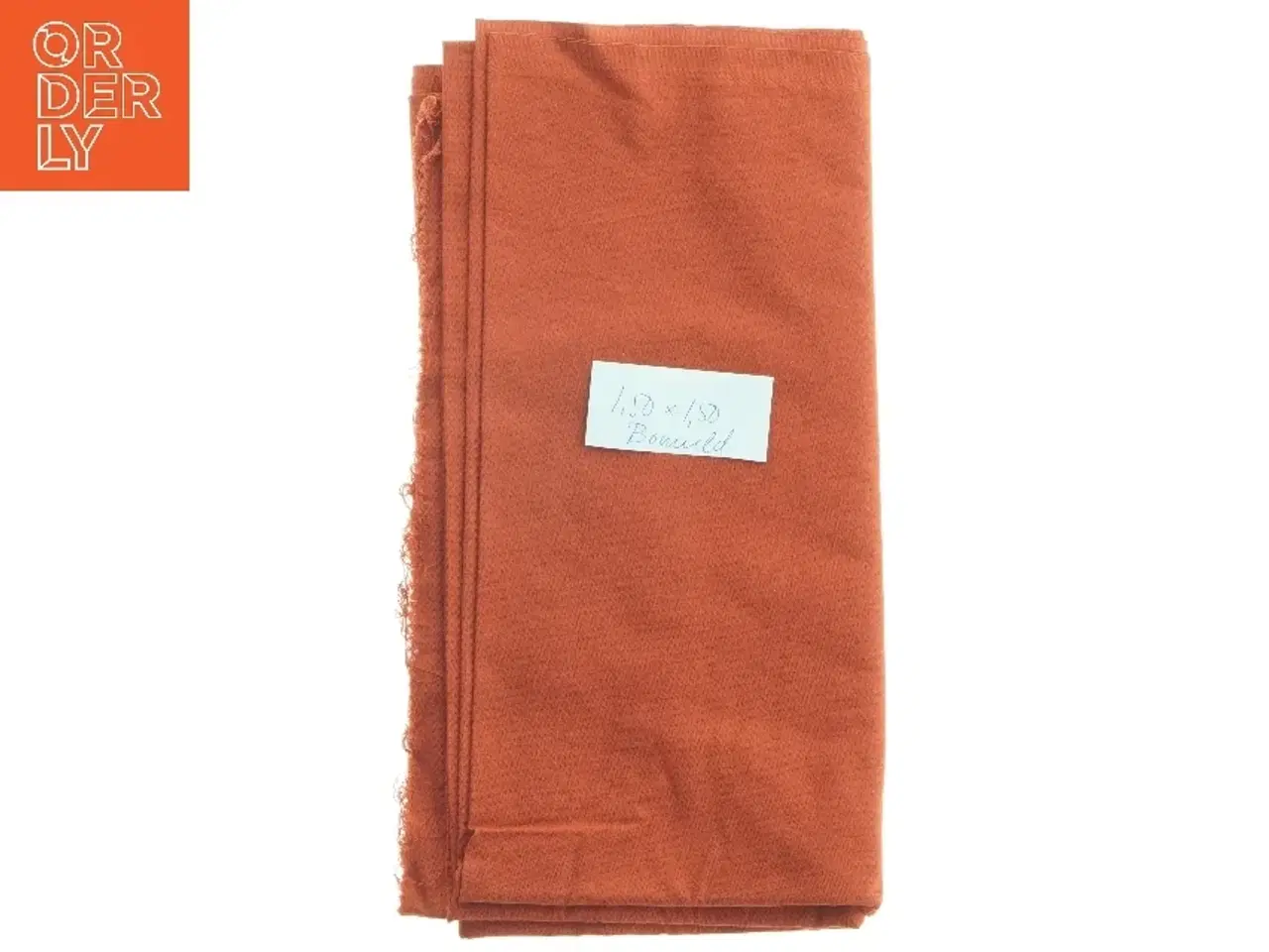 Billede 1 - Rustbrun bomuld (str. 150 x 150 cm)