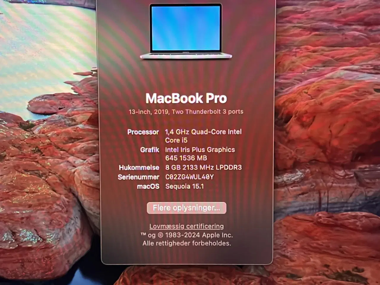 Billede 7 - MacBook Pro 2019 128GB