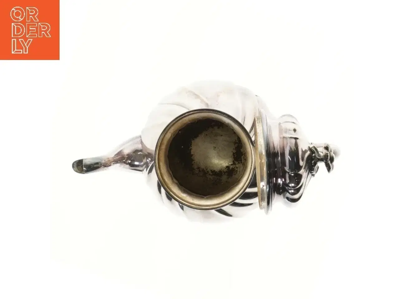 Billede 3 - Klassisk tekande i pletsølv (str. 20x25 cm)