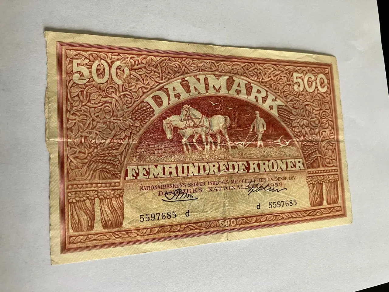 Billede 1 - 500 Kroner 1959 D