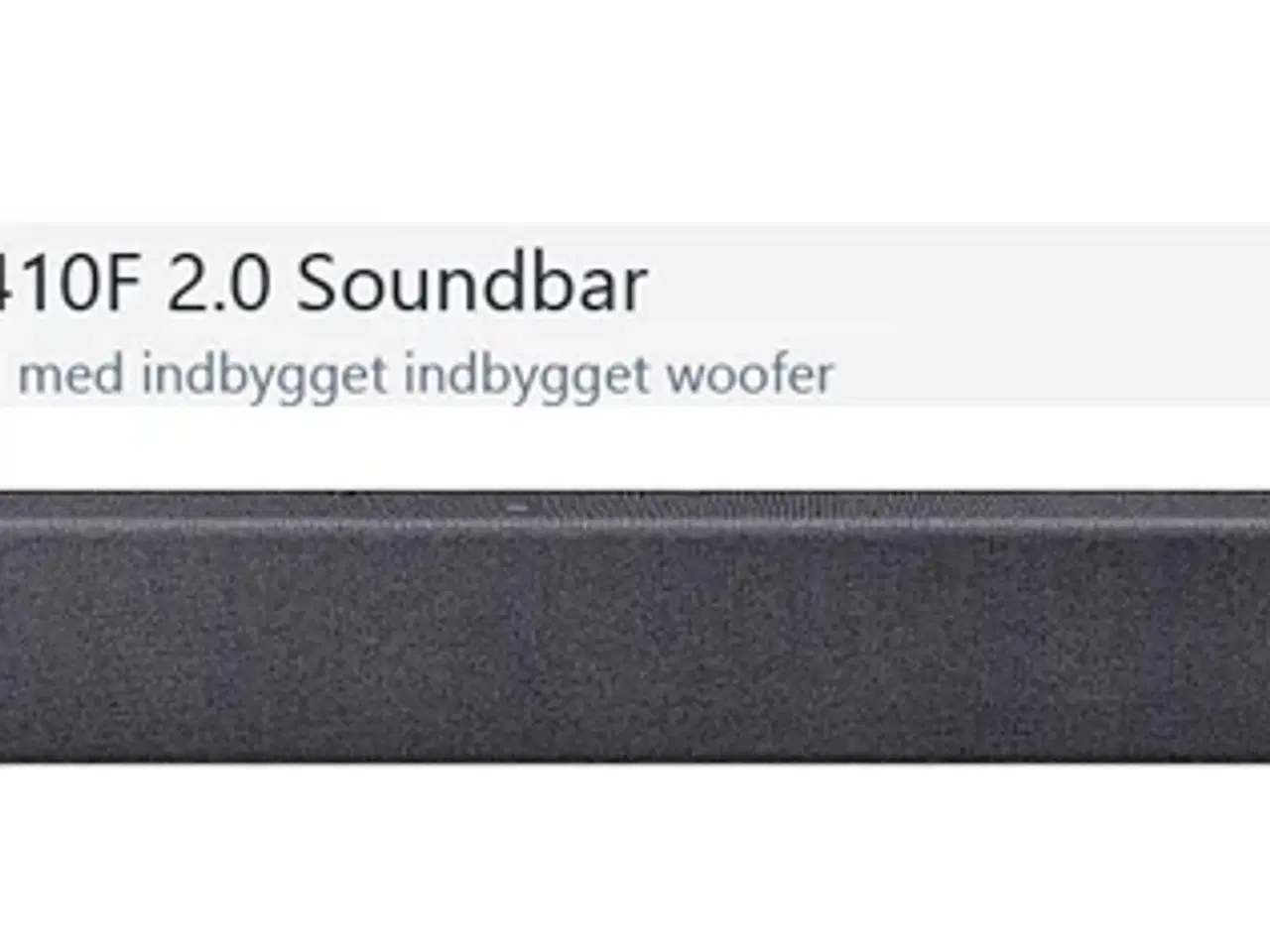 Billede 3 - Samsung SoundbarHW-F410F 2.0