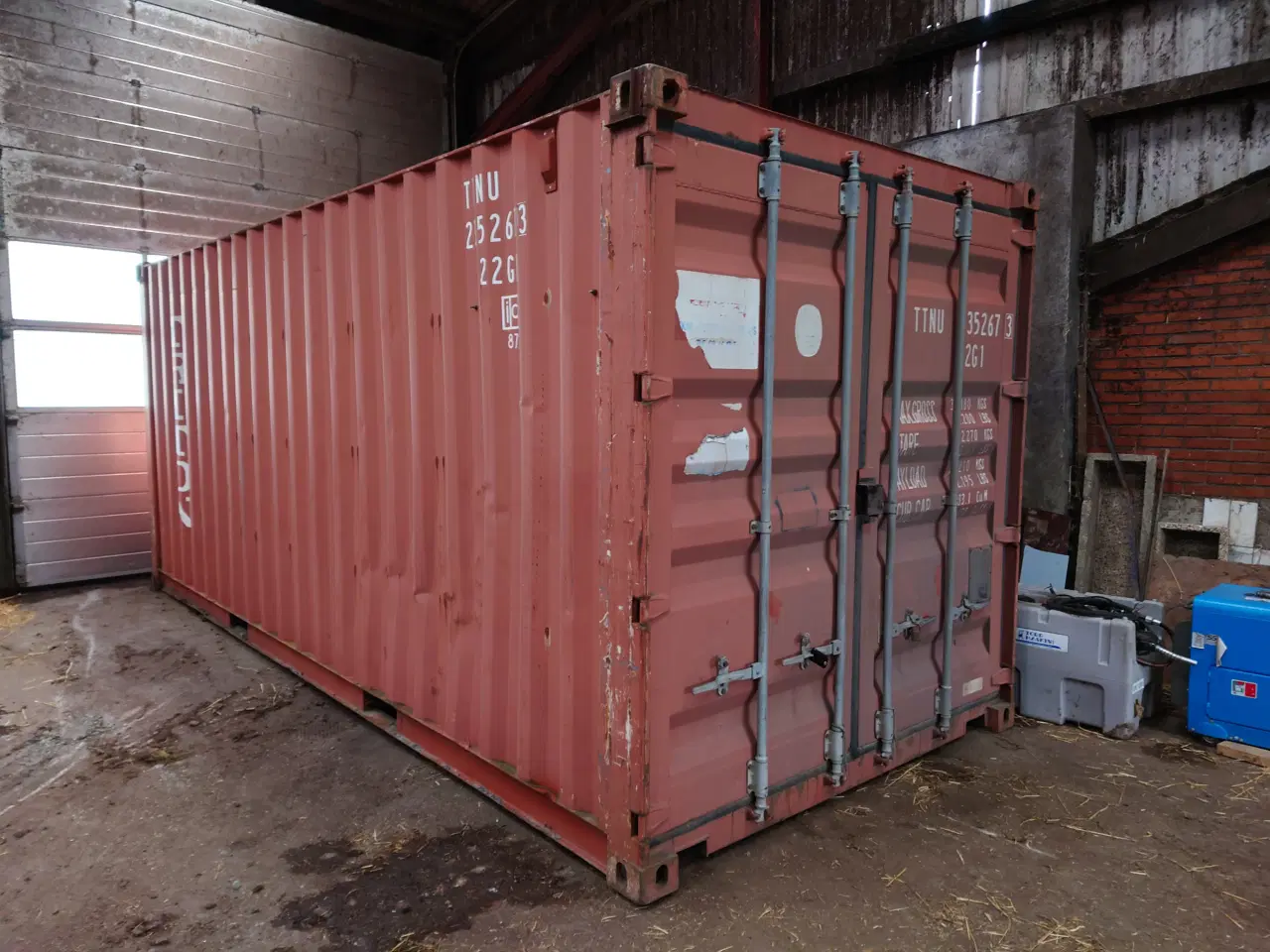 Billede 1 - 20 fod container med hylder