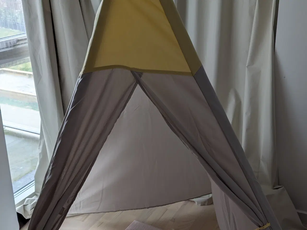 Billede 2 - IKEA tipitelt til børn grå og gul