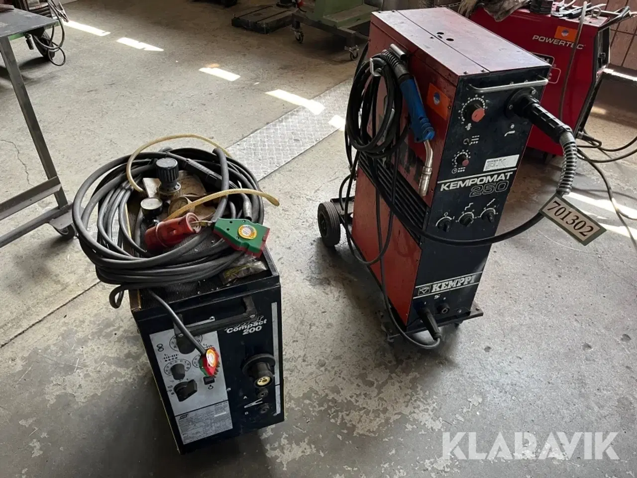 Billede 1 - Svejsemaskiner Kemppi/Esab Kempomat 2502/Power compact 200