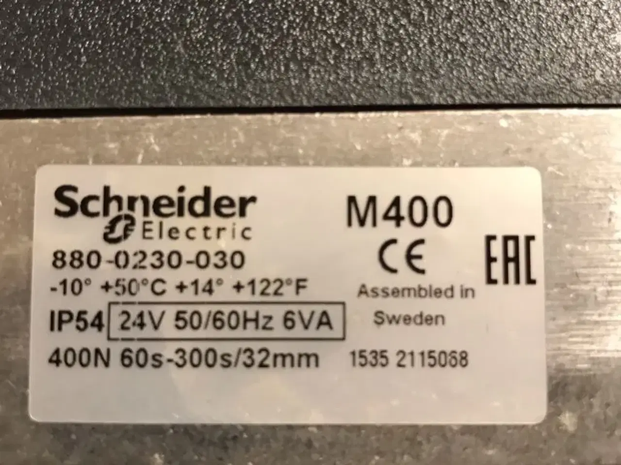 Billede 4 - Schneider M400 ventil aktuator