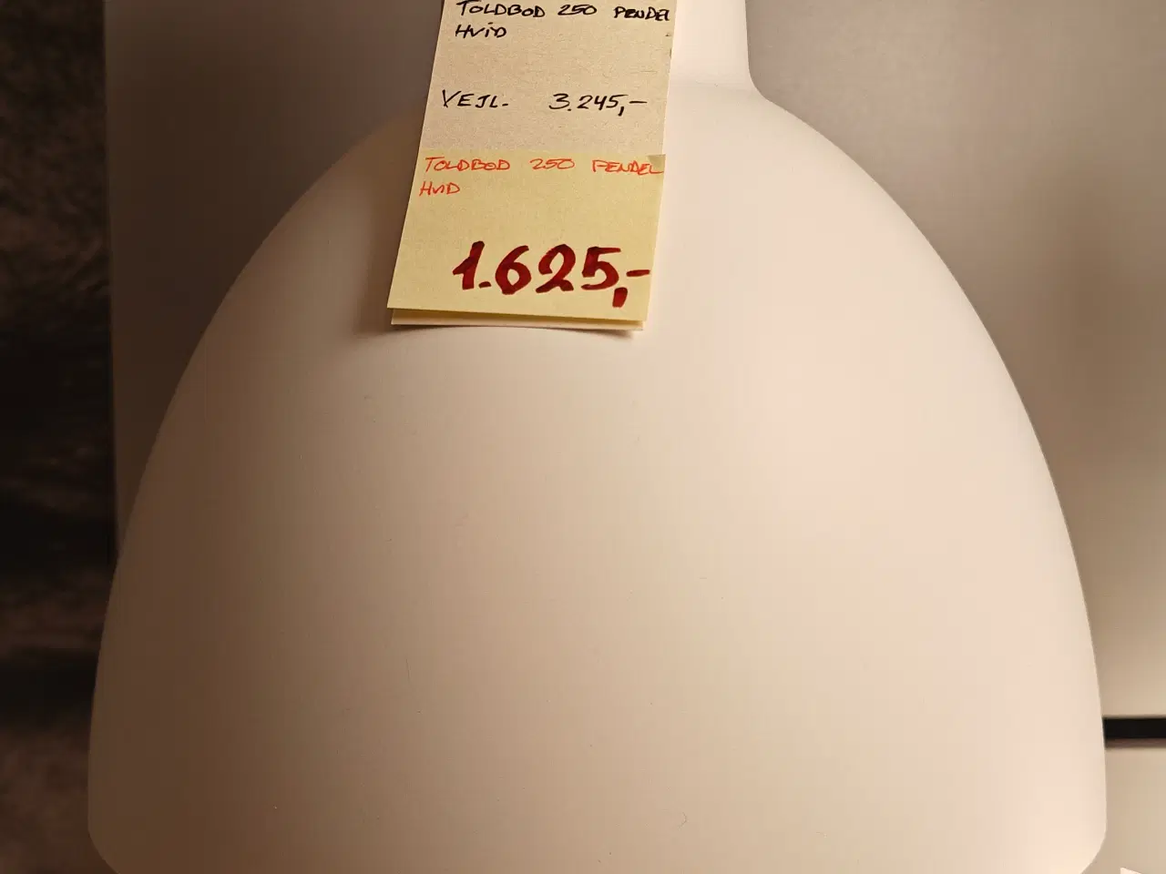 Billede 1 - Toldbod 250 pendel hvid