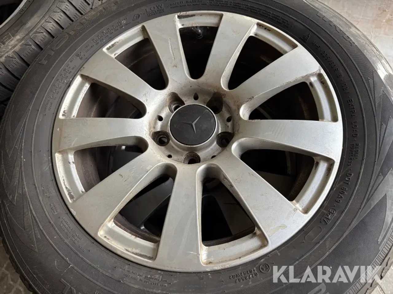 Billede 8 - Alufælge med dæk Mercedes AMG Evergreen Nokian 225/55R17 og 255/60R16