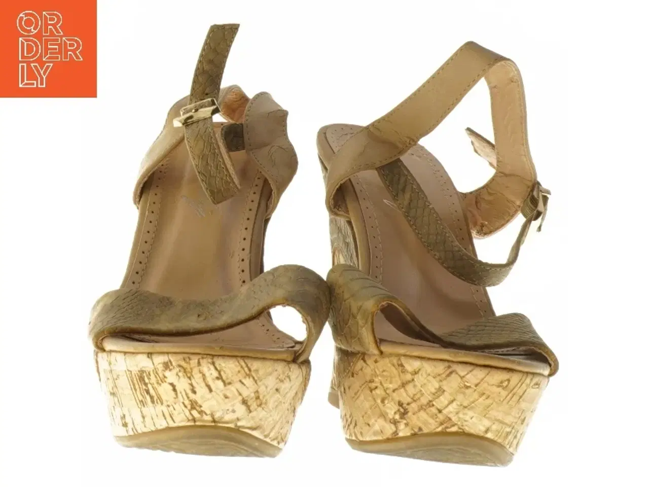 Billede 4 - Sandaler med kilehæl (str. 37 )