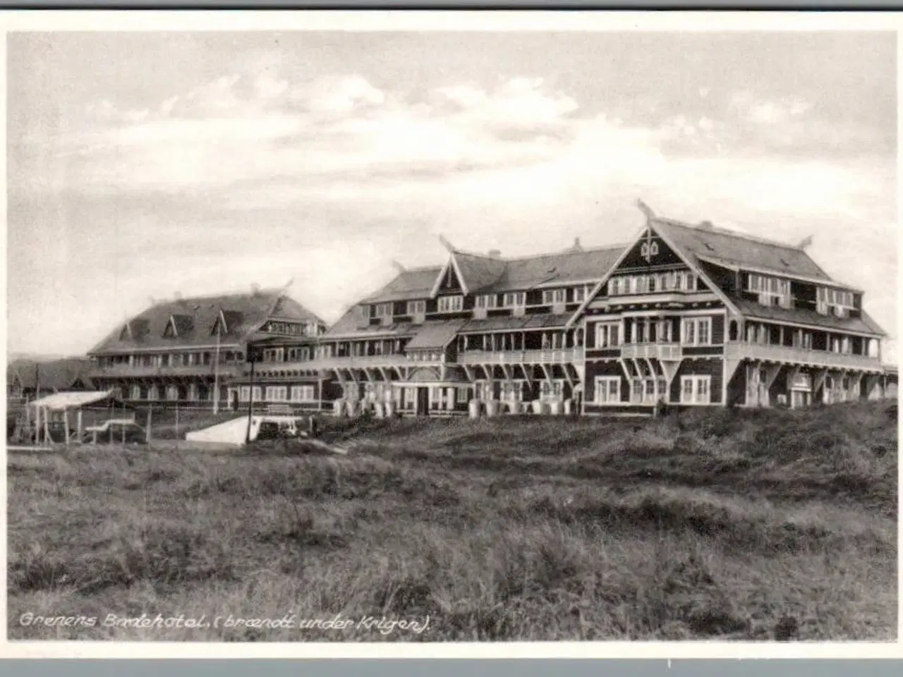 Billede 1 - Grenen Badehotel - (Brændt under Krigen) - Postkort - Ubrugt