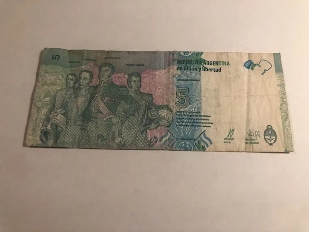 Billede 2 - 5 pesos Argentina