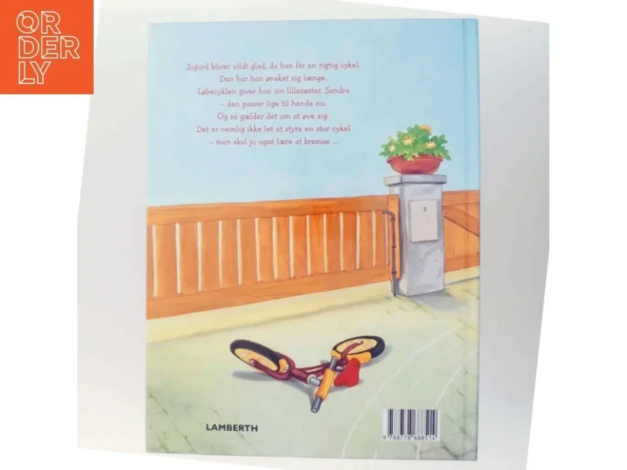 Billede 3 - Sigurd og Sandra lærer at cykle børnebog fra Lamberth
