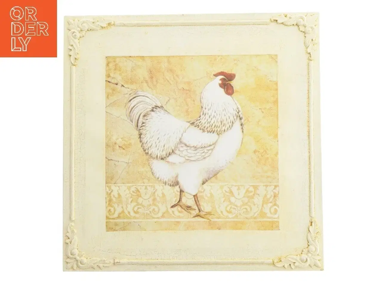 Billede 1 - Billede med hane (str. 38x38 cm)