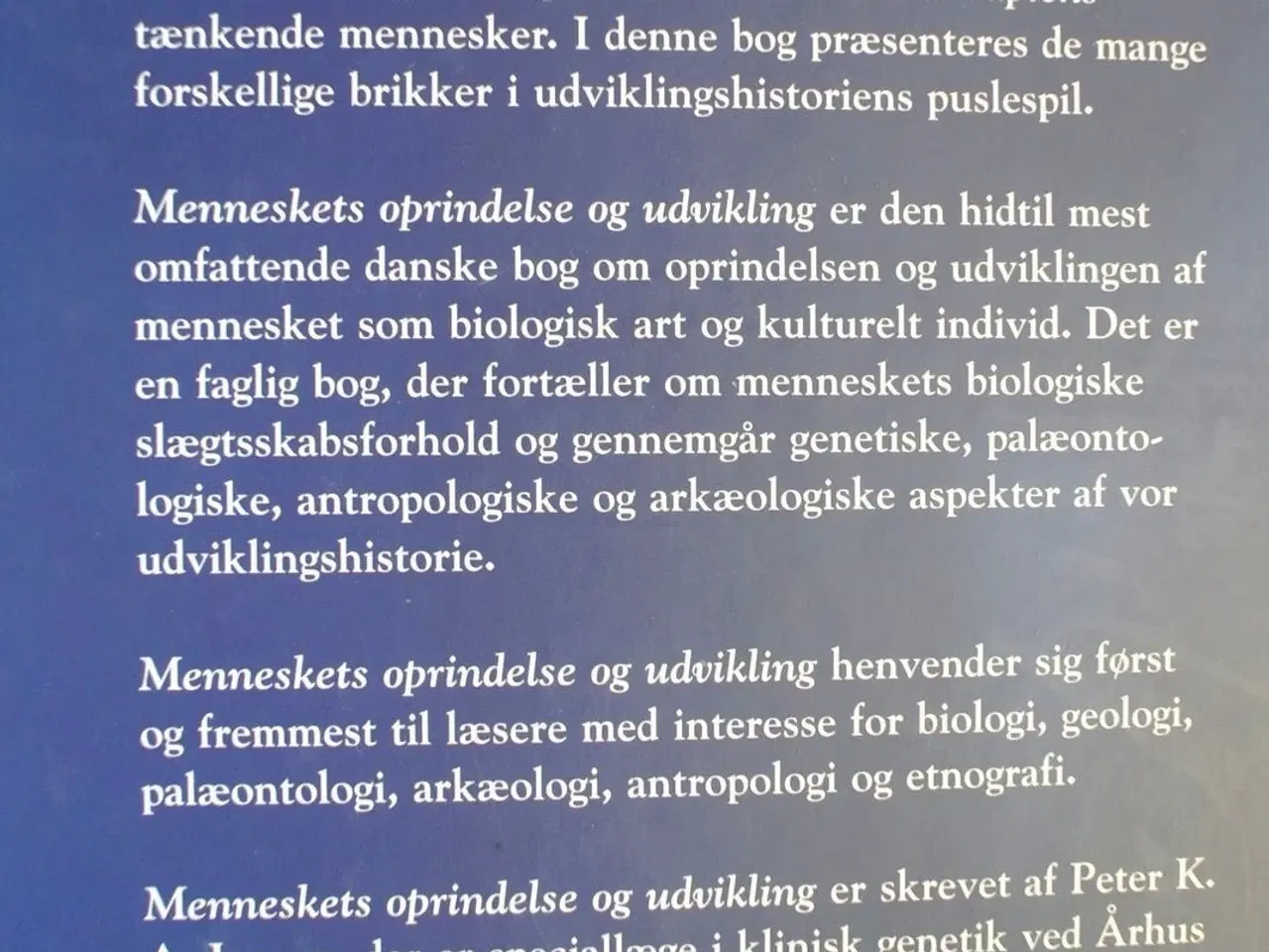 Billede 2 - menneskets oprindelse og udvikling, af peter k. a.