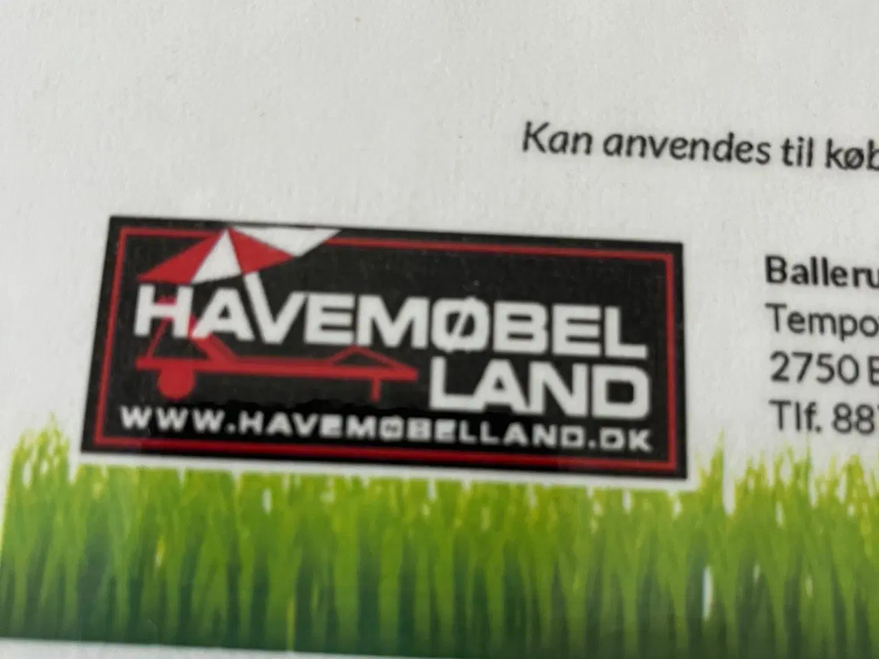 Billede 2 - Havemøbler  -  GAVEKORT
