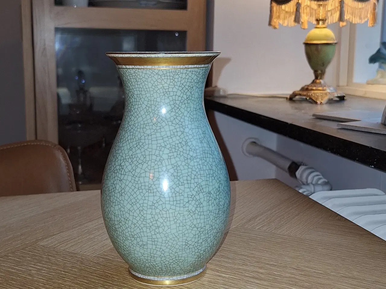 Billede 1 - Antik krakele vase