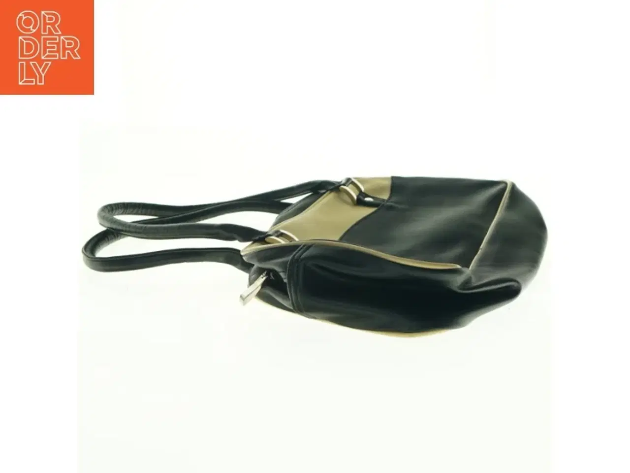 Billede 4 - To-farvet håndtaske (str. 34 x 18 cm)