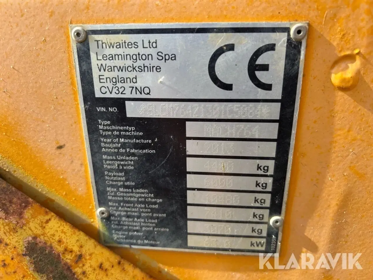 Billede 9 - Dumper Twaites 6tonne