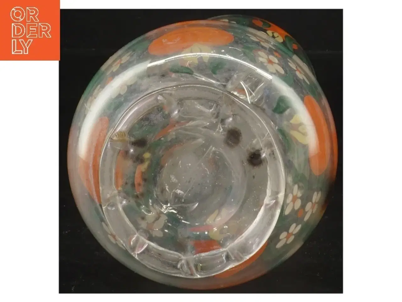 Billede 2 - Dekorativ karaffelsæt med glas (str. 28 og 11,5 cm)