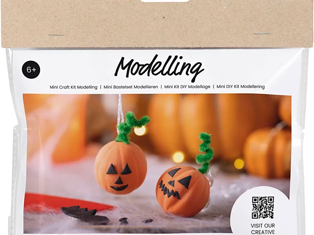 Billede 1 - Mini DIY Kit Modellering, Græskar, 1 pk.