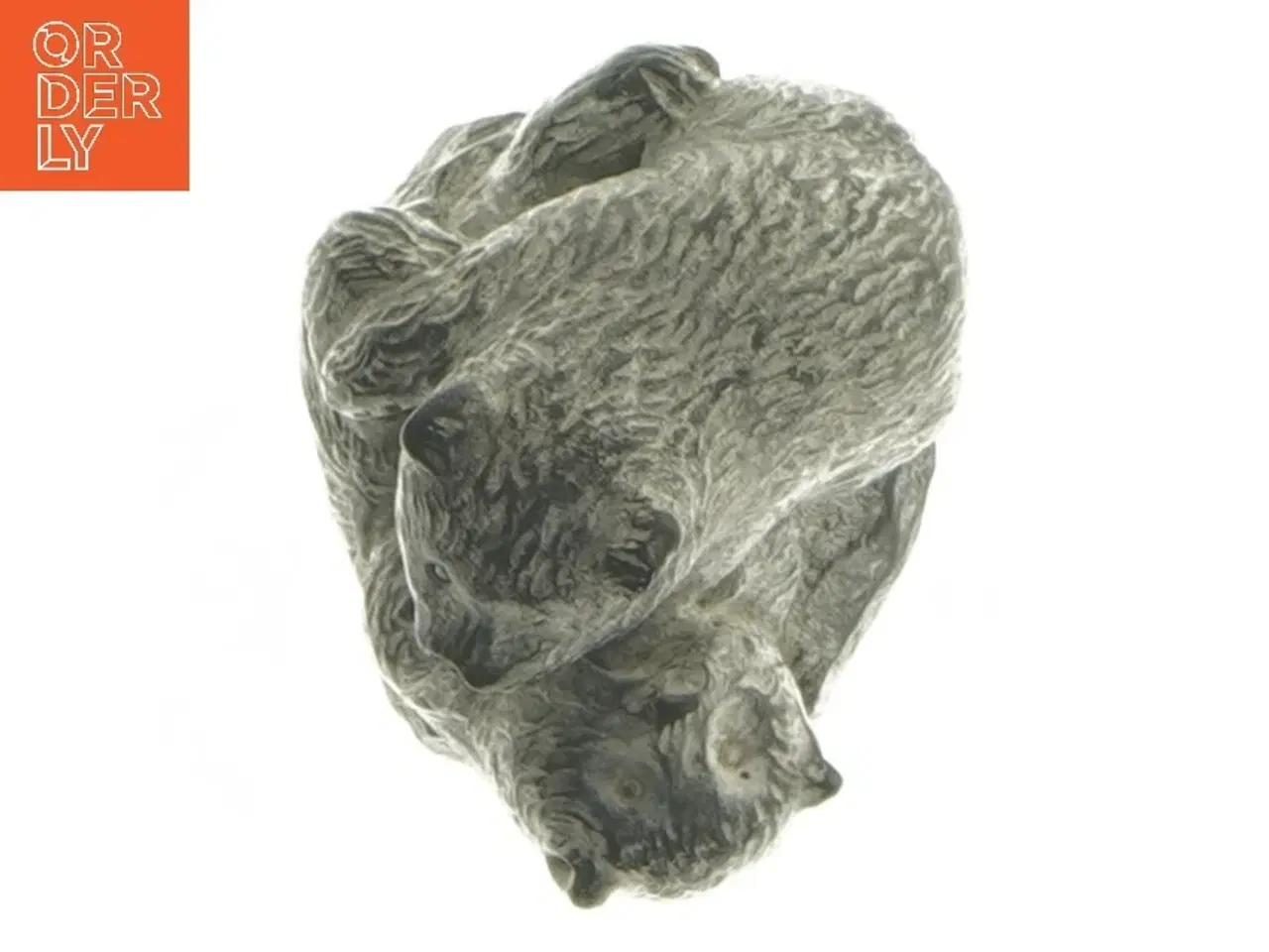 Billede 4 - Inuit figur i sten - Isbjørne (A Wolf Original), str. 5,5x4,5x6 cm