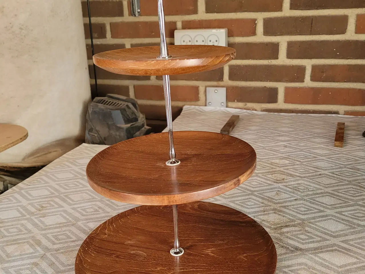 Billede 1 - Kageopsats i mahognitræ