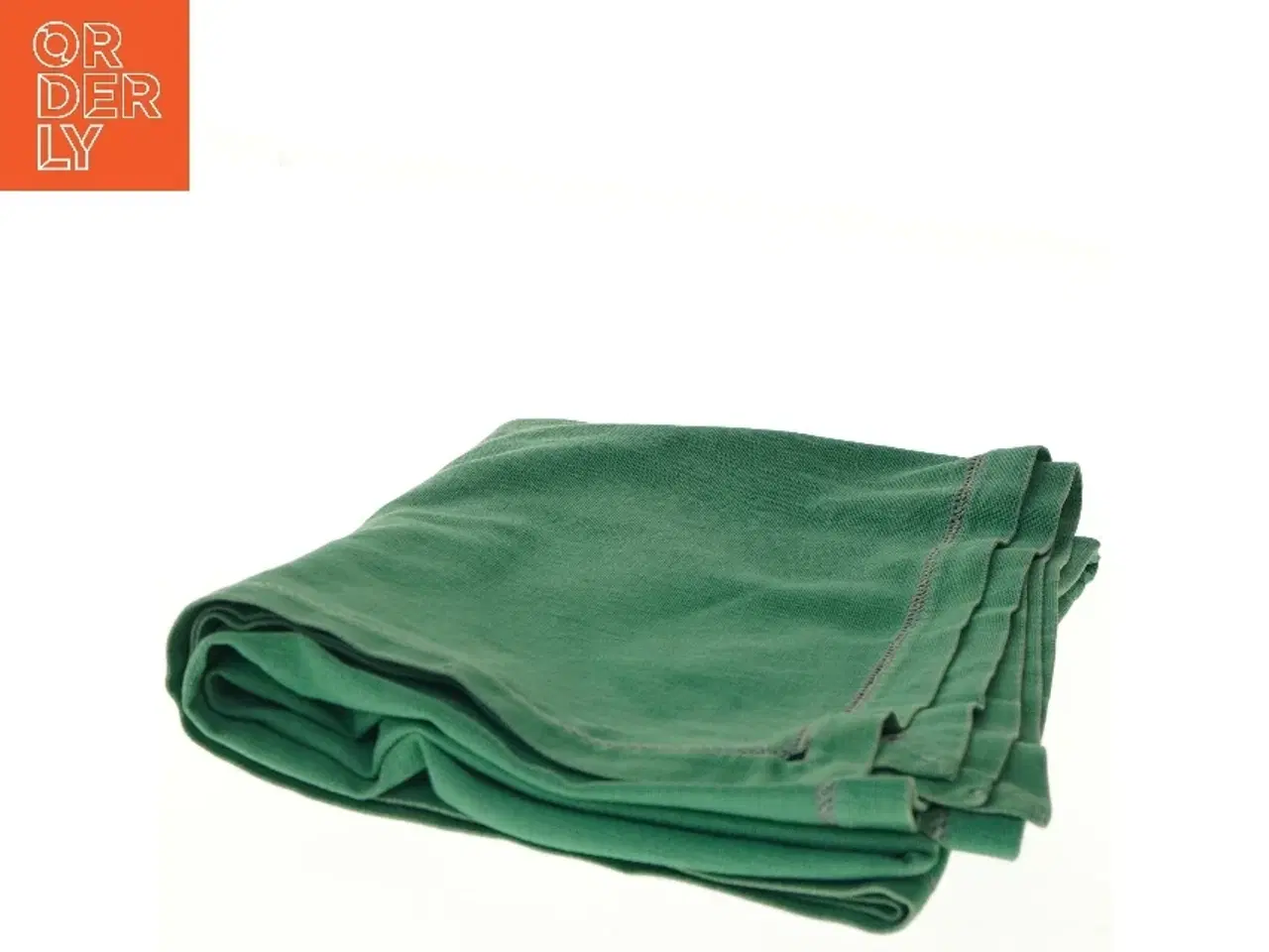 Billede 2 - Fin broderet dug med hulmønster 136x108 cm (str. 136x108 cm)