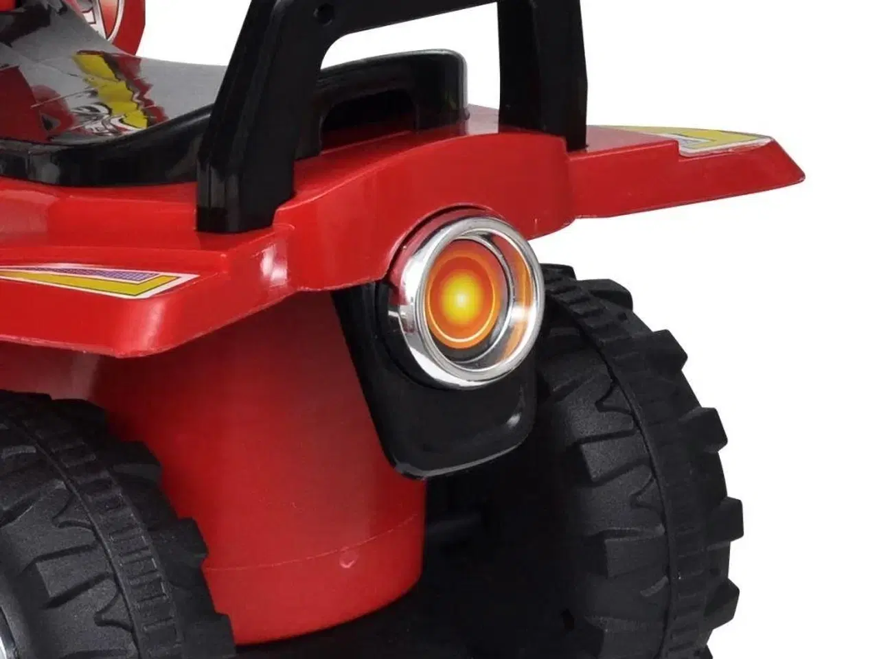 Billede 4 - Firhjulet motorcykel til børn med lyd og lys rød
