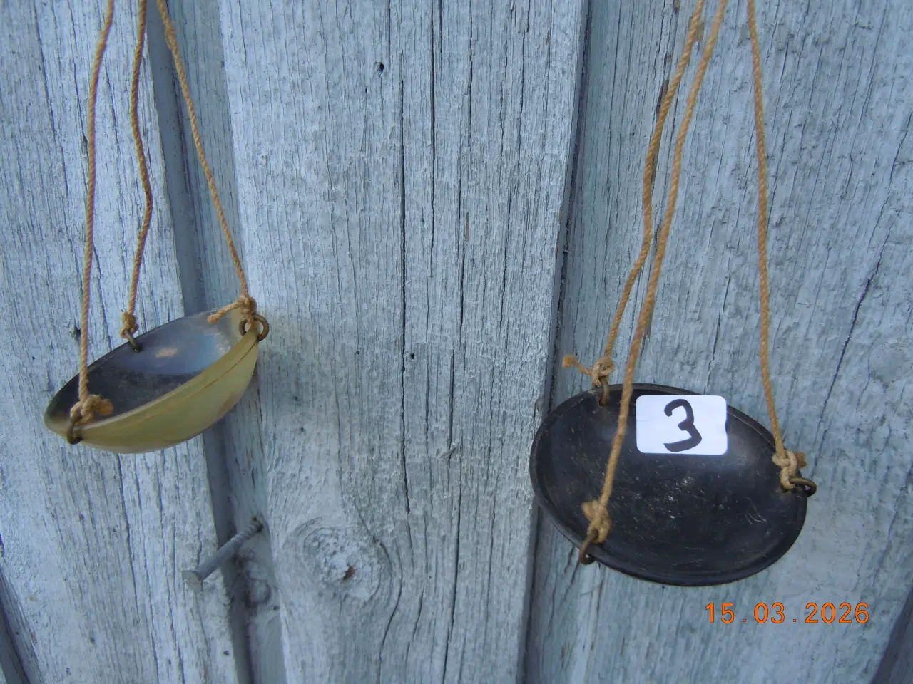 Billede 3 - Balancevægt med skåle af kohorn til kemi.