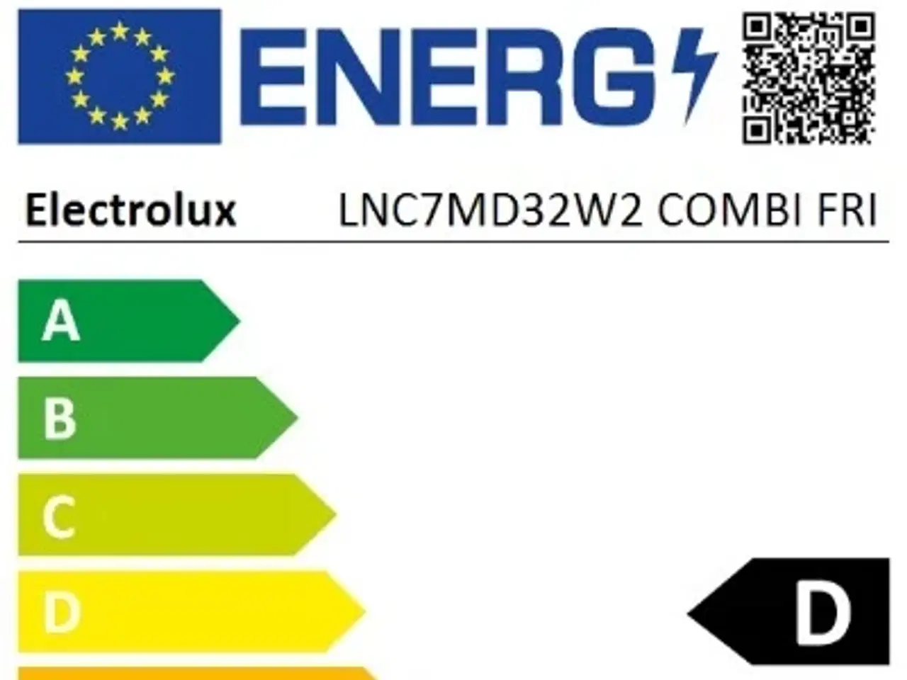 Billede 3 - NYT Electrolux LNC7MD32W2 Kølefryseskab, 186 cm