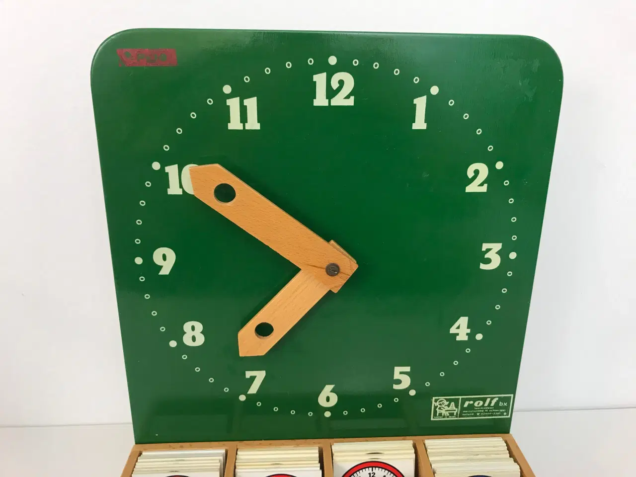 Billede 7 - Retro læringsredskab til klokken