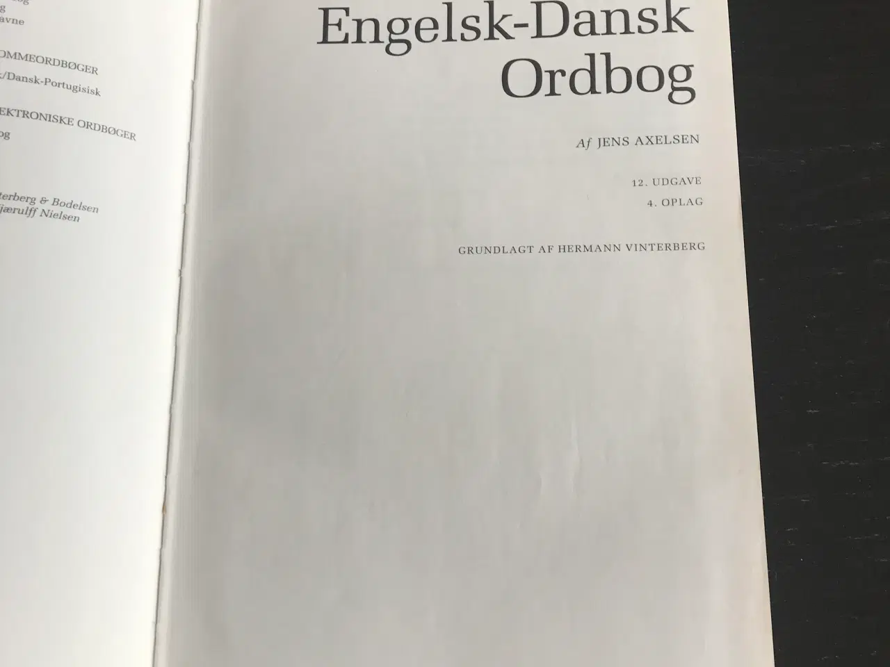 Billede 3 - Ordbog, Dansk-Engelsk, Engelsk-Dansk