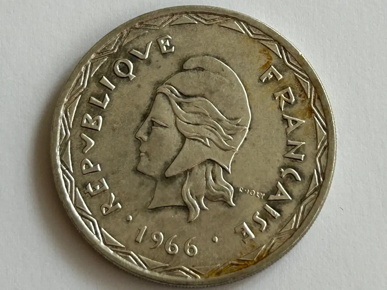 Billede 2 - 100 Francs New Hebrides 1966 - Silver