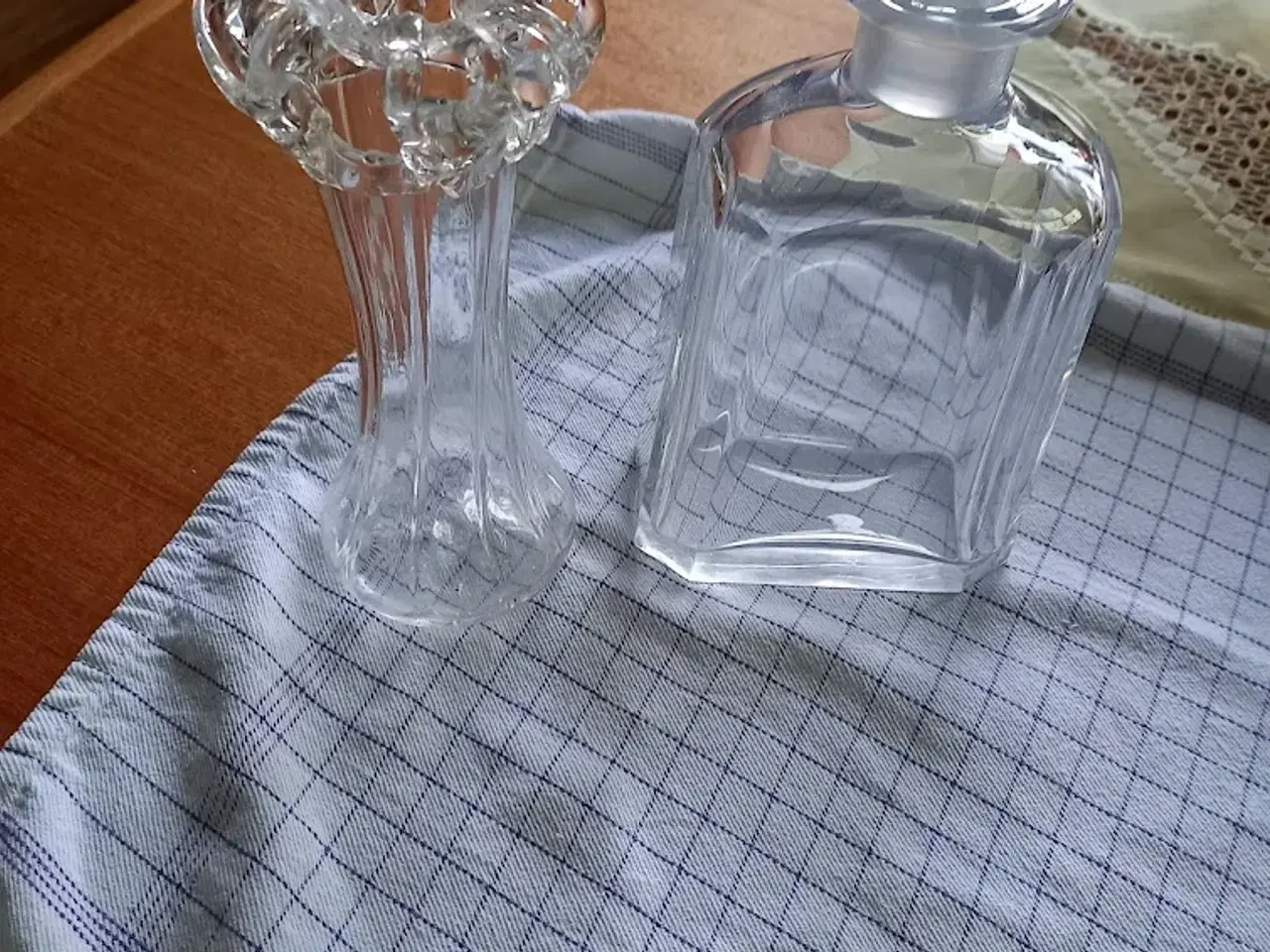 Billede 1 - 2 stk antikke glasvare