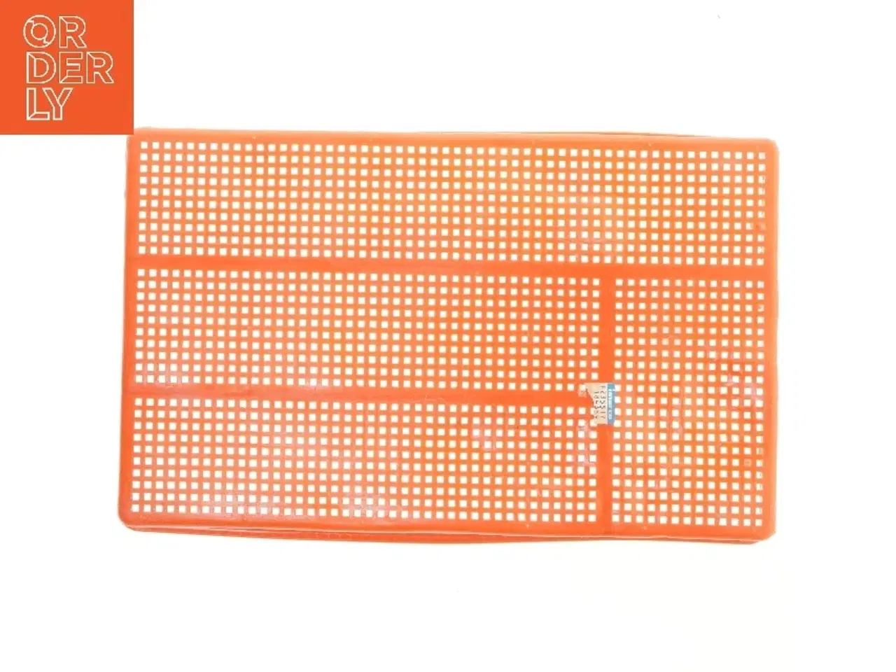 Billede 4 - Orange plastbakke til opbevaring fra Imerco (str. 34x21x5 cm)