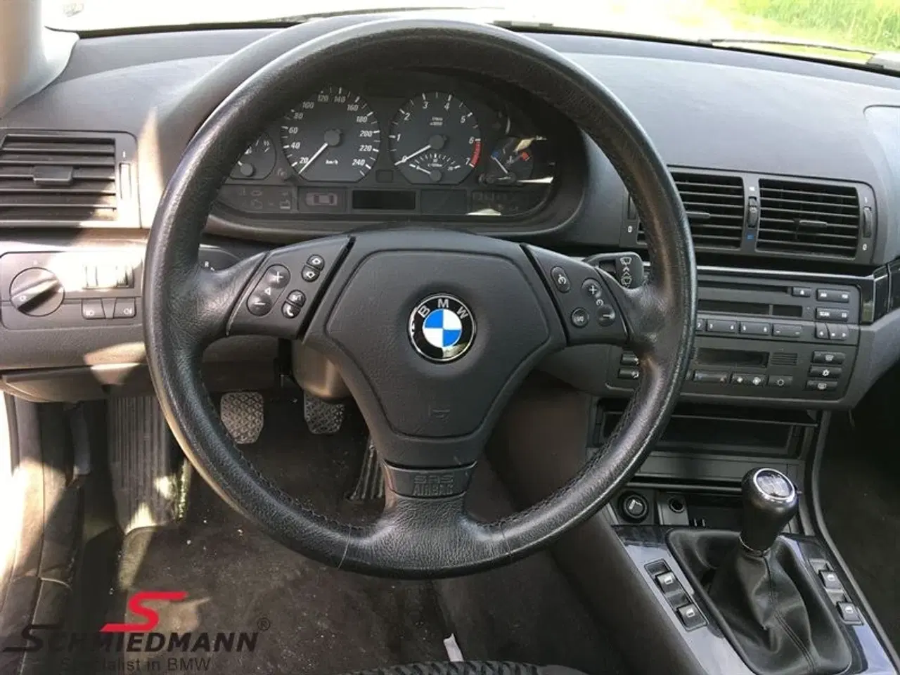 Billede 1 - Sportslæderrat multifunktion med airbag C48682 BMW E46