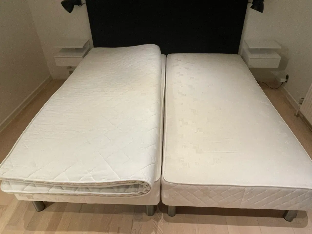 Billede 1 - 2 stk. Box madras 90x200x40 + Topmadras