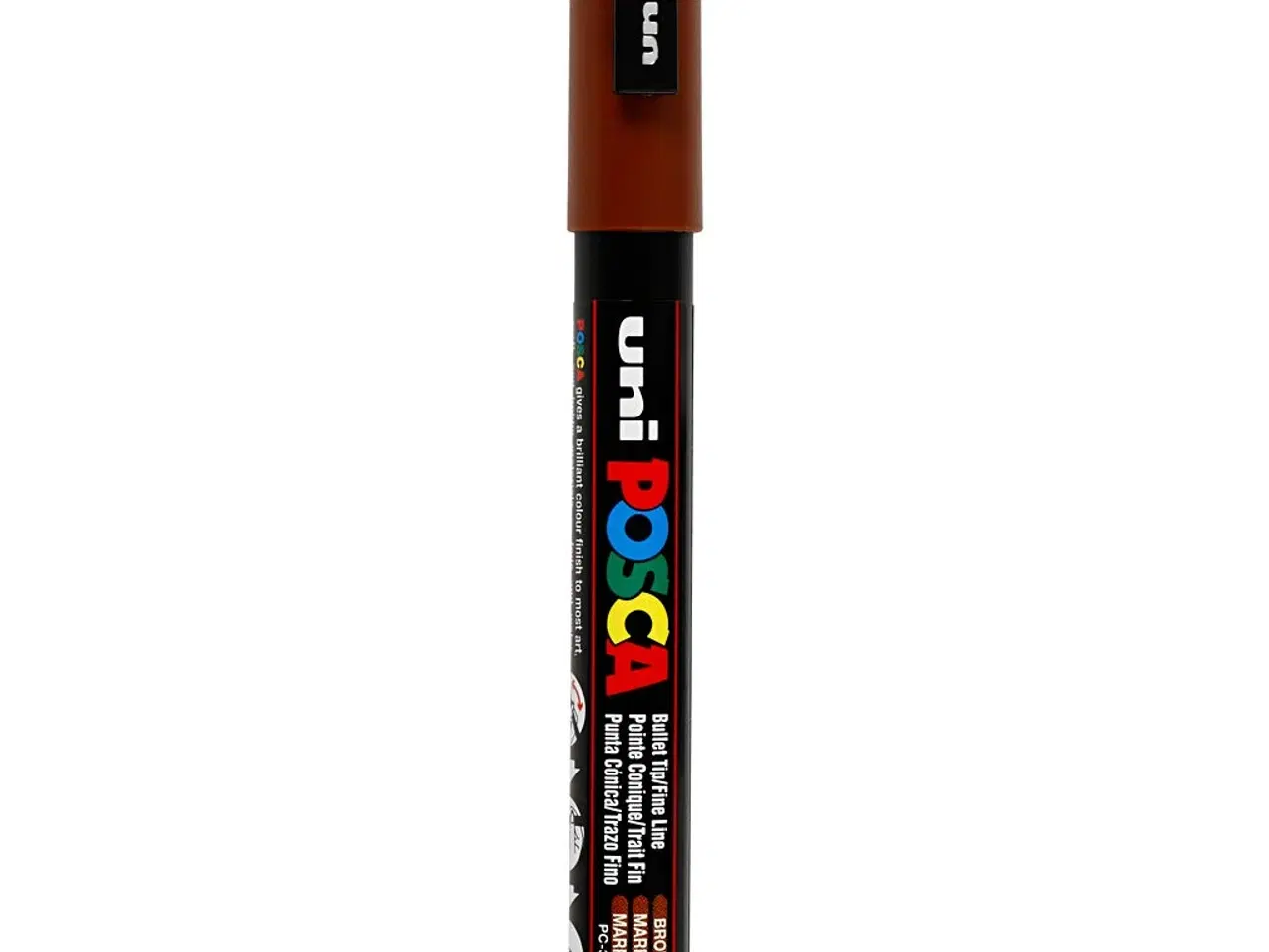 Billede 1 - Posca Tusch, PC-3M, streg 0,9-1,3 mm, fine, brun, 1 stk.