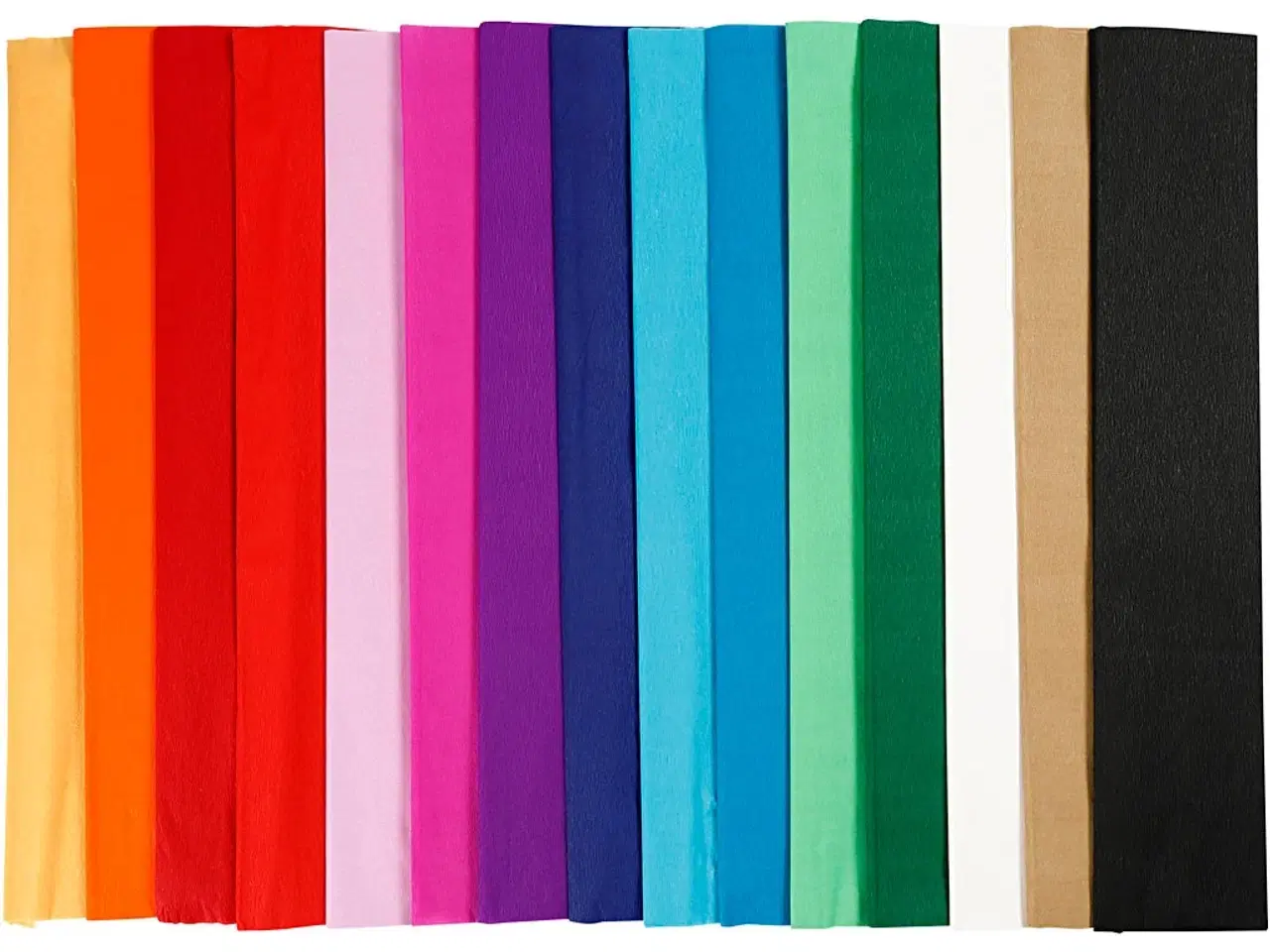 Billede 1 - Crepepapir, L: 2,5 M, B: 50 cm, 22 g, ass. farver, 60læg/ 1 pk.