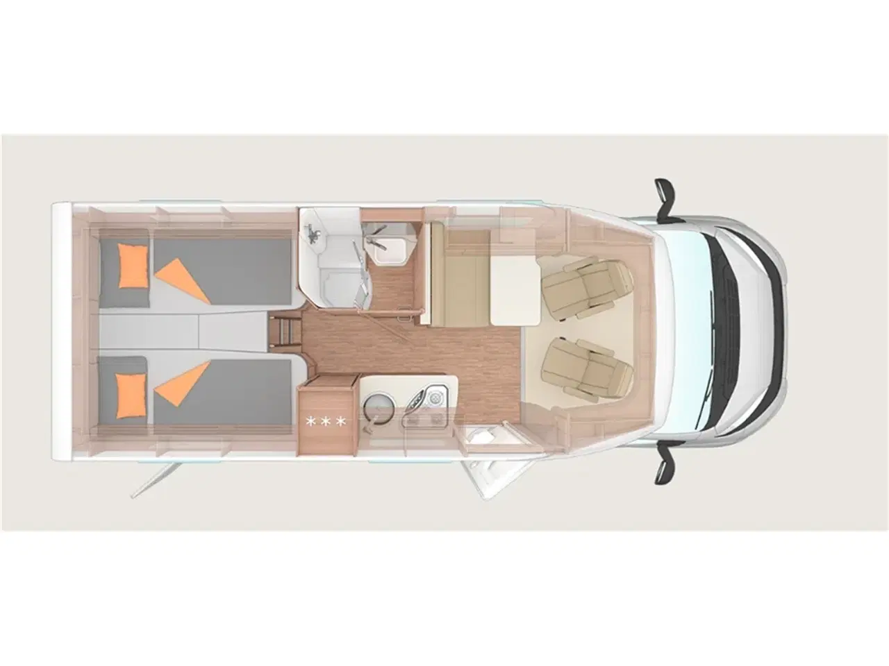 Billede 3 - 2025 - Weinsberg CaraCompact 600 MEG Pepper   Weinsberg CaraCompact Pepper 600 MEG 2025 - Kommer senere hos Camping-Specialisten.dk